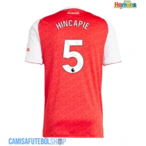 Camisa de time de futebol Arsenal Piero Hincapie #5 Replicas 1º Equipamento 2025-26 Manga Curta